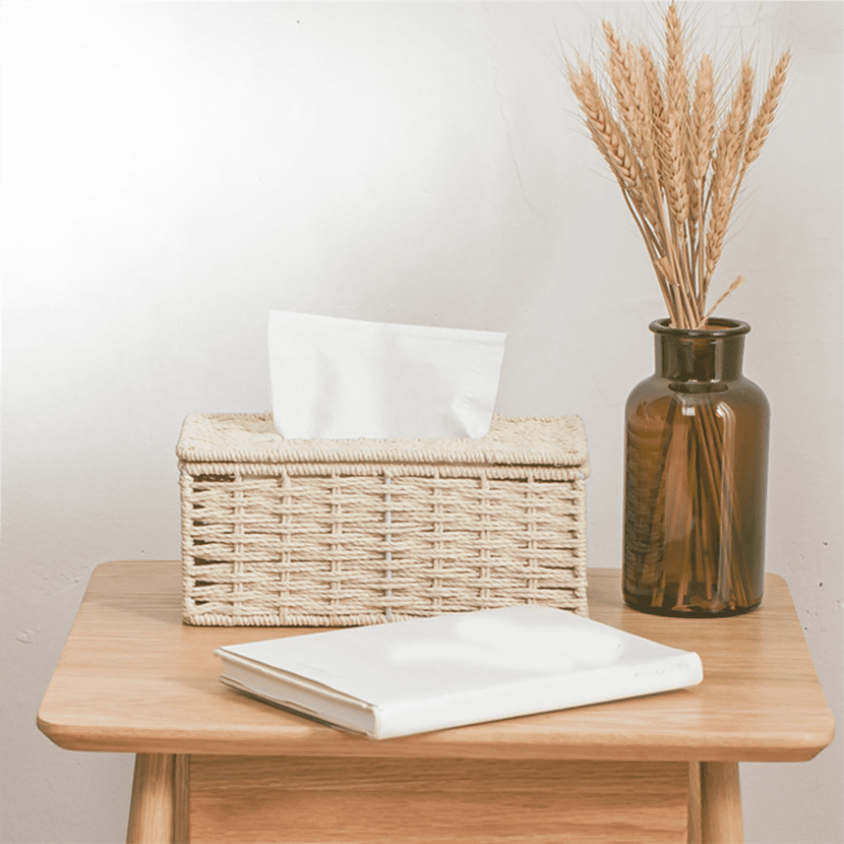 5X Rattan Tissue Box, Vintage Napkin Holder, Case Clutter Storage ...