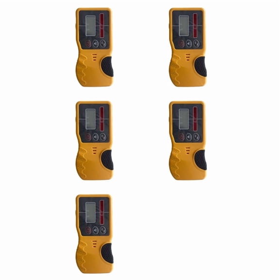5X Receiver of Self-Leveling Rotary Laser Level Ourdoor RRotating Laser Level Detector with Heavy-Duty Clamp Red Light