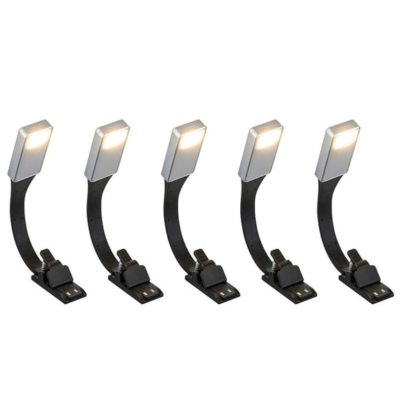 5X Rechargeable E-Book LED Light for Paper New USB Reading Lamp Book Light Lamp Clip
