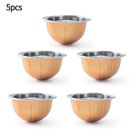 5X Refillable Reusable Coffee Capsule Pods Cup/For Nespresso Vertuo Machine Kit
