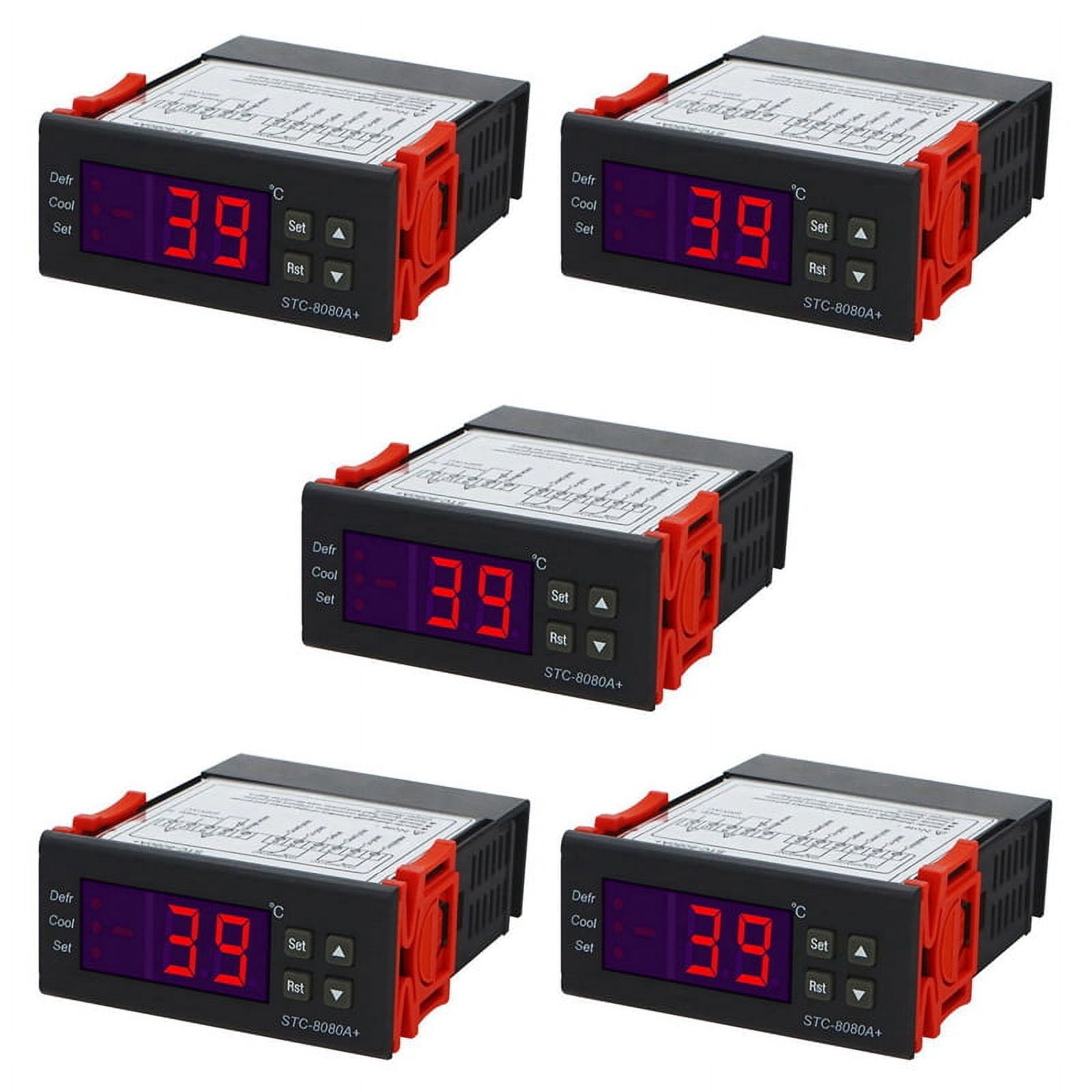 Freezer Compressor Controller 5X -8080A+Digital Temperature Controller 220V Regulator Cold Storage ...