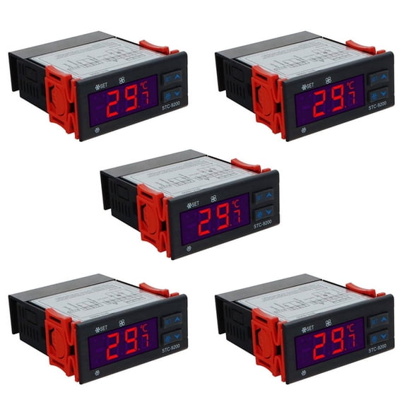 5X STC9200 Digital Temperature Controller Thermoregulatorre with Frigeration Defrost Fan Alarm Function AC 220V