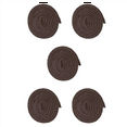 5X SelfStick Heavy Duty Felt Strip Roll for Hard Surfaces (1/2 Inch x 60 Inch), Brown
