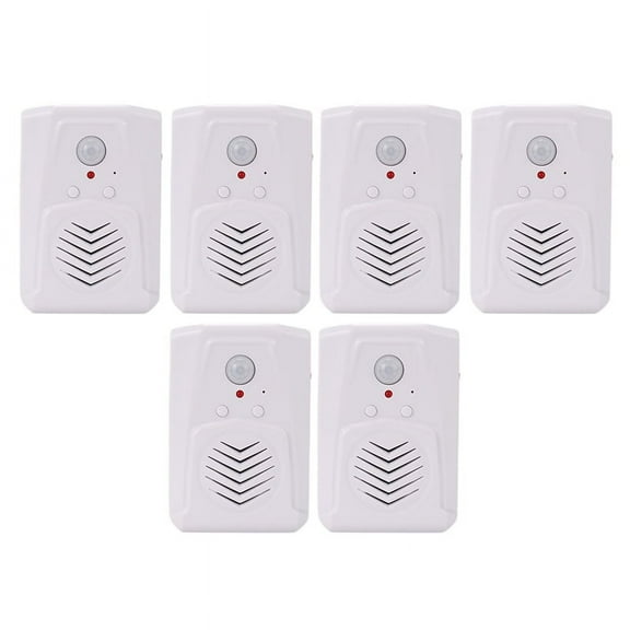 5X Sensor Motion Door Switch MP3 Doorbell Wireless PIR Motion Sensor Voice Prompter Welcome Entry Alarm