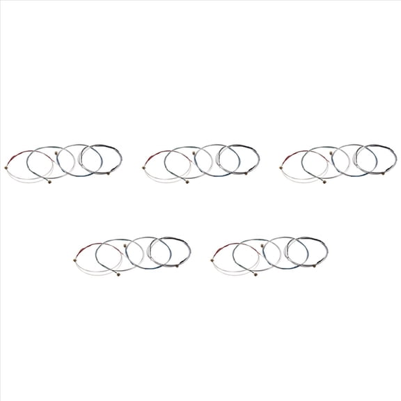 5X Set of 4/4 Violin Bowstring Strings (G-D-A-E),20 x Violin String