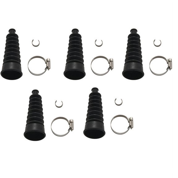 5X Shift Cable Bellows Kit for Alpha , , R, Mr, 1 Replaces 74639A2,5 * Cable Bellow w Clamps 10 * accessories,Black