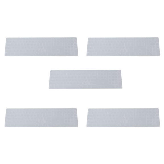 5X Silicone Thin Keyboard Skin Cover Protector with Numeric Keypad for Transparent