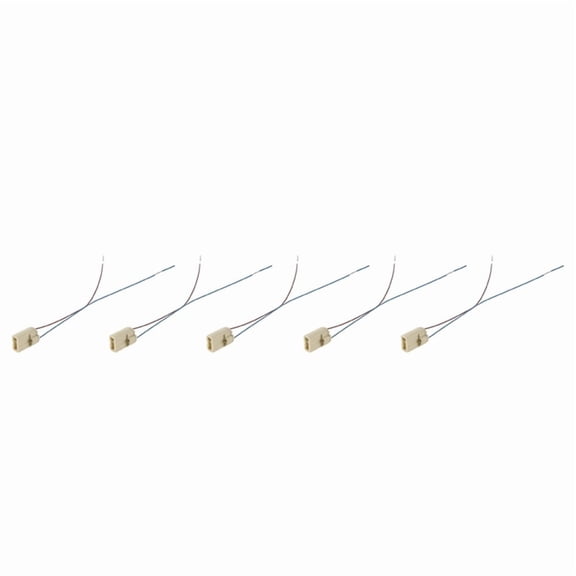 5X Socket Ceramic Light Holder 2A 250V,5 x socket,white