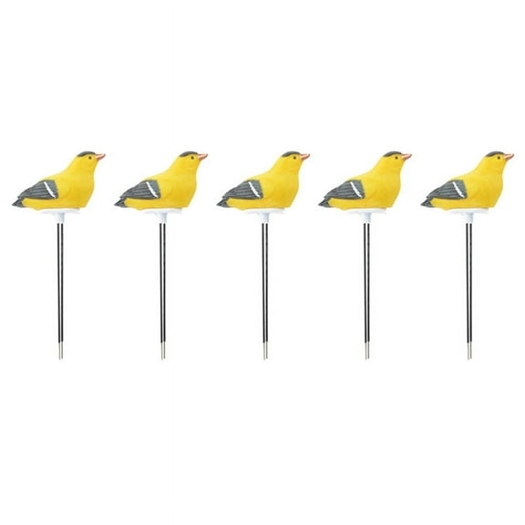 5X Soil Moisture Meter Watering Alarm Bird Plant Water Tester Hygrometer Sensor Gardening Tool Kit(Yellow)
