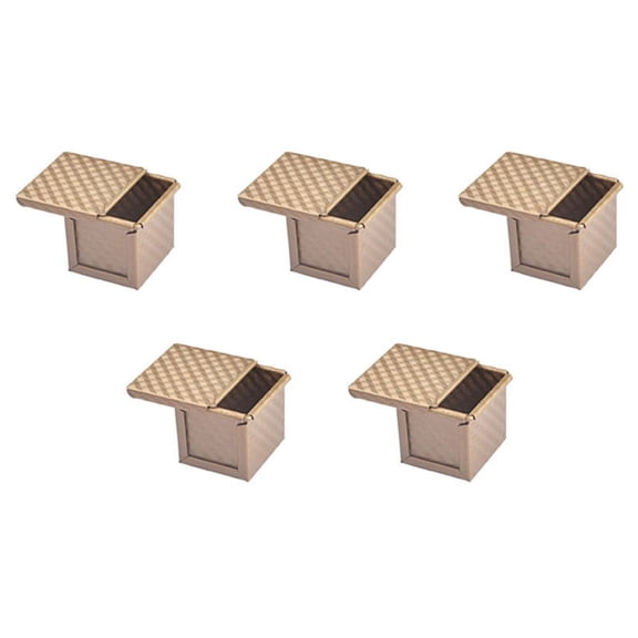 5X Square Loaf Pan with Lid Toast Mold Bread Pan Pullman Loaf Pan with Cover Non-Stick Mini Water Cube