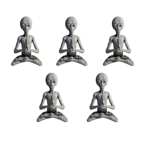 5X Statue Mini Resin Ornament Garden Home Office Yard Art Decor for Indoor Outdoor