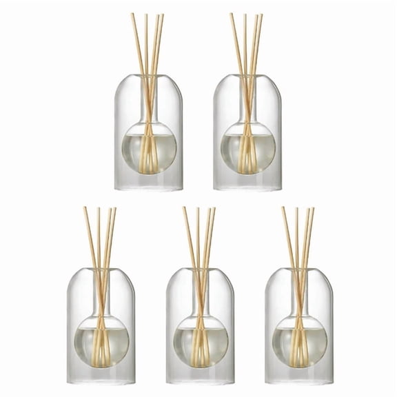5X Storage Containers Diffuser Bottles Aromatherapy Diffuser Bottle Modern Diffuser Glass Bottle,A