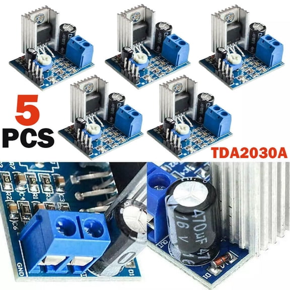 5X TDA2030A Audio Amplifier Module Power Amplifier Board AMP 6-12V 15W Mono