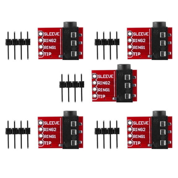 5X TRRS 3.5mm Jack Breakout Board Headphone Video Audio MP3 Professional Connector Module