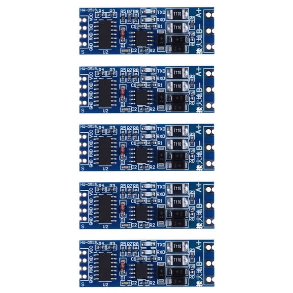5X TTL to RS485 Adapter 485 Serial Port UART Level Converter Module 3.3V 5V,5 x TTL To RS485 Adapter,blue