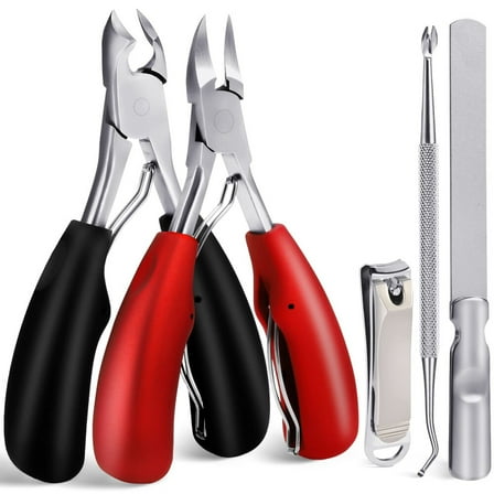 5X Toenail Clippers Set for Ingrown Toenail & Thick Toenails, Heavy Duty Toenail