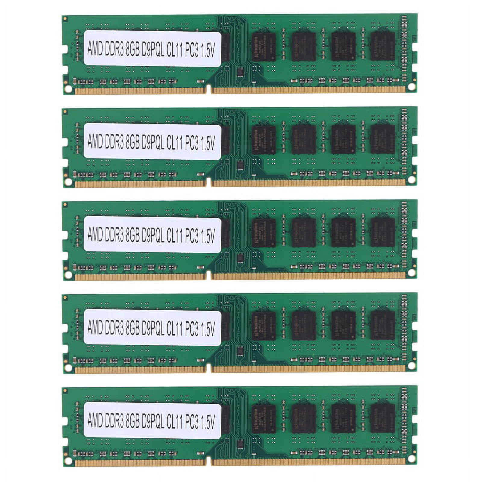 5X Tsulyn 8Gb Ddr3 1600Mhz Ram Desktop Memory Dimm Only for Amd F2 M2 Computer Pc,5 x RAM Memory,green