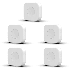 5X Tuya Zigbee Button Smart Scene Switch Intelligent Linkage Wireless Switch Automation Work with Smart Life,5 x ZigBee Devices Button,White