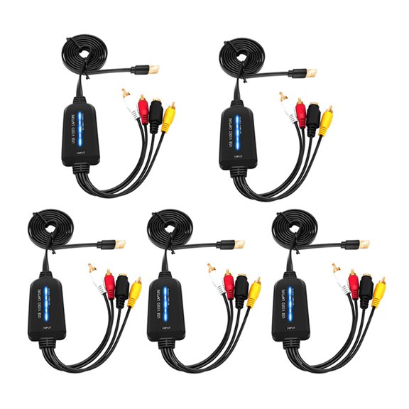 5X USB 2.0 Video Capture Card Single Channel USB Capture Card AV Capture Device Drive-Free Digital Converter