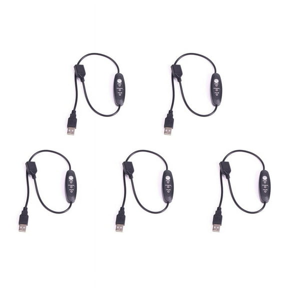 5X USB 5V-12V Temperature Controller Heater Thermostat 3-Speed Adjustable 24W