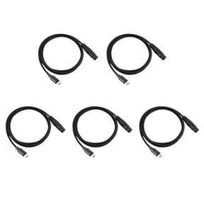 5X USB Type C to XLR Adapter Type C Male to 3 Pin XLR Female Microphone Connector Computer Audio Data Cable 3 Meters