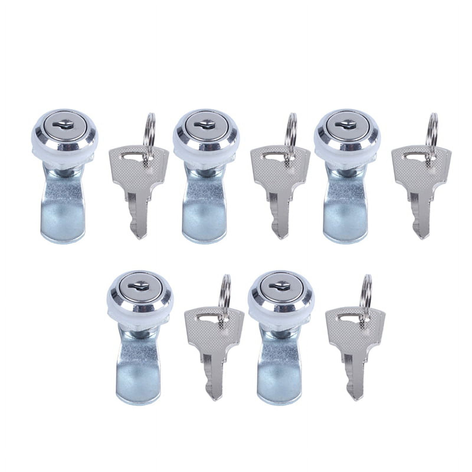 5X Useful Cam Locks for ,Drawers, Cupboards + Keys