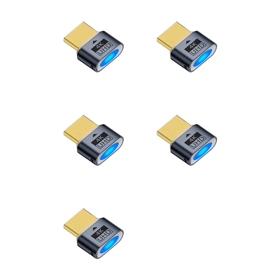 5X Virtual HDTV 4K Display Headless Display Adapter Supports 1080P@60Hz/120Hz Maximum Resolution 4K@60Hz