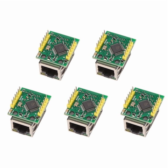5X W5500 Ethernet Network Module SPI Interface Ethernet/IP Protocol Compatible WIZ820Io,5 x W5500 Ethernet network module,green