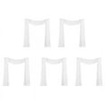 thumbnail image 1 of 5X Wedding Arch Draping Fabric 1 Panel 29.5Inch X 19.6Ft White Sheer Chiffon Curtain Drapes for Wedding Ceremony, 1 of 6
