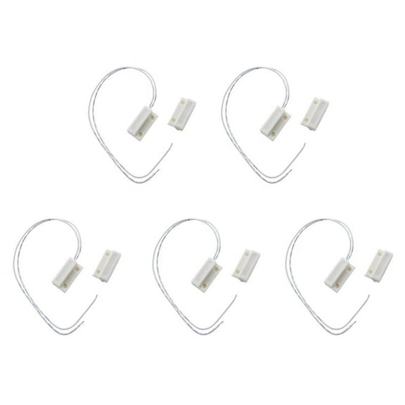 5X White Door Window Contacts Magnetic Switch Sensor