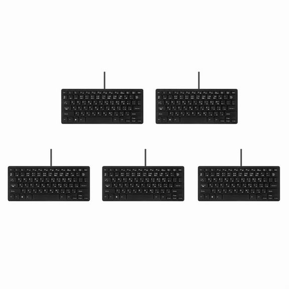 5X Wired USB Japanese/English Bilingual Keyboard for Tablet/ PC/Laptop/IOS/Android
