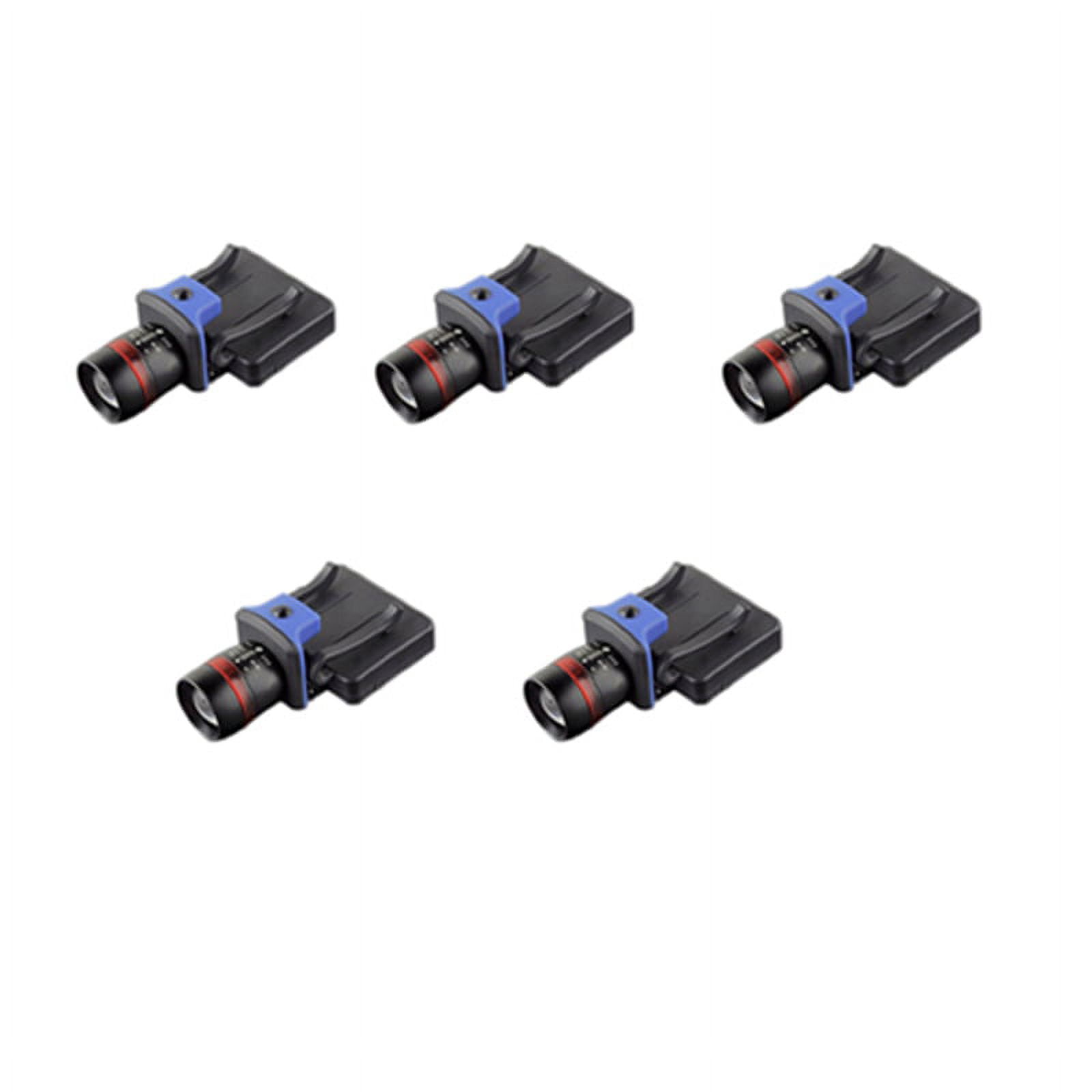 5X XPE LED 120 Lumen 3 Modes Waterproof Zoomable Clip - on Cap Hat Light Flashlight Light Lamp Black