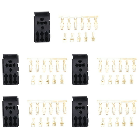 5X for Car Rv Yacht Relay & 3 Fuse Base Kit - 4, 5 Pin & Flasher Relays Ato Fuses Holder Socket Box