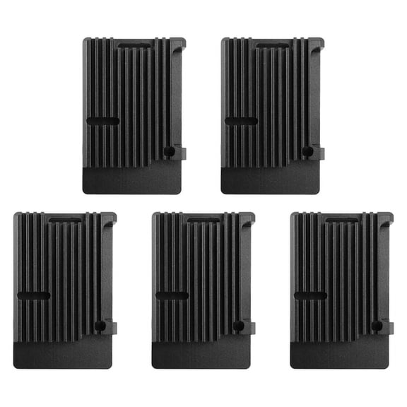 5X for Raspberry Pi 4 Model B Aluminum Case, Passive Cooling Aluminum Alloy Protective Shell Metal Enclosure