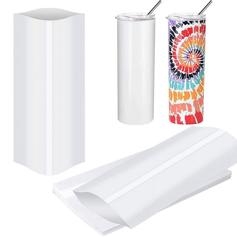 5x10 inch Sublimation Shrink Wrap Sleeves, White Sublimation Shrink Wrap for Tumblers, Mugs, Cups and More, 120 Pcs