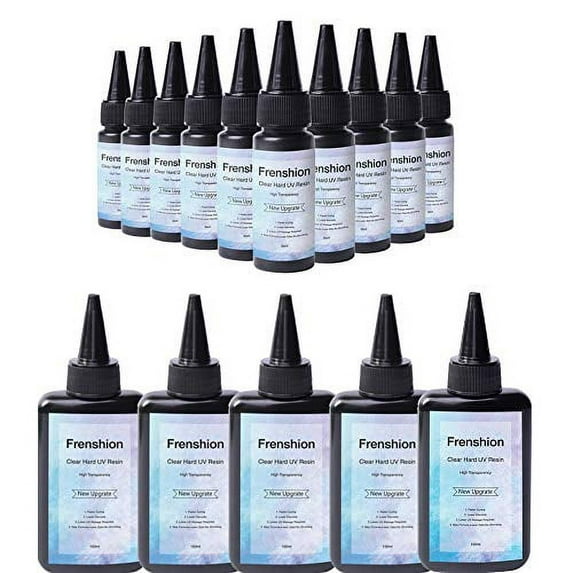 5X100ML+10x30ML Crystal Clear Transparent Epoxy Resin Led Resin for Resin Molds jewelry Earrings Necklace Bracelet Making