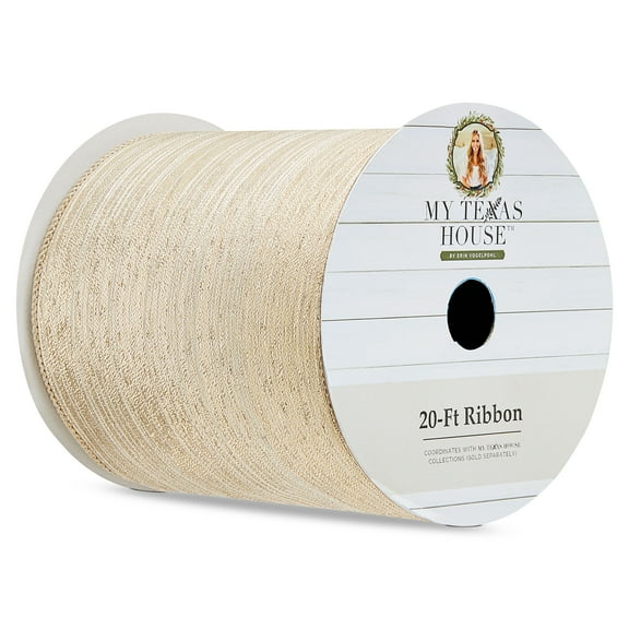 Gold Christmas Ribbon, 20', by My Texas House