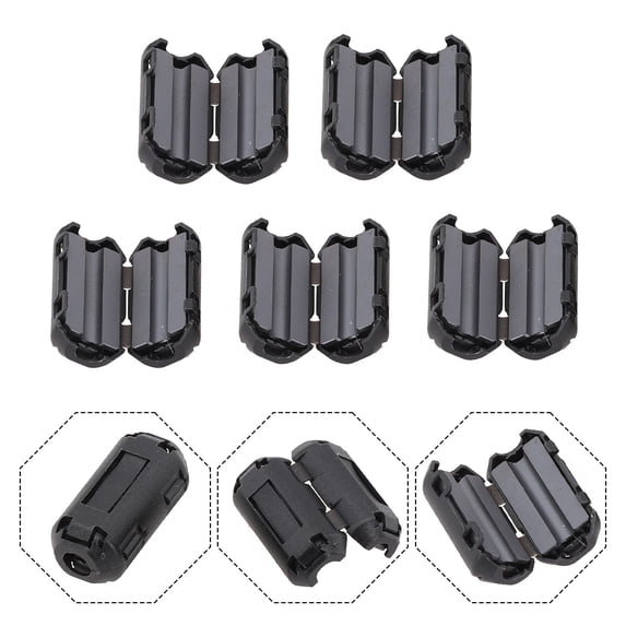 5X3.5/5/7/9/13Mm Toroidal Core Ferrite Bead Clip Choke E&Mi Rfi Noise Filter Clip Choke Noise Filter For Usb Firewire Phone