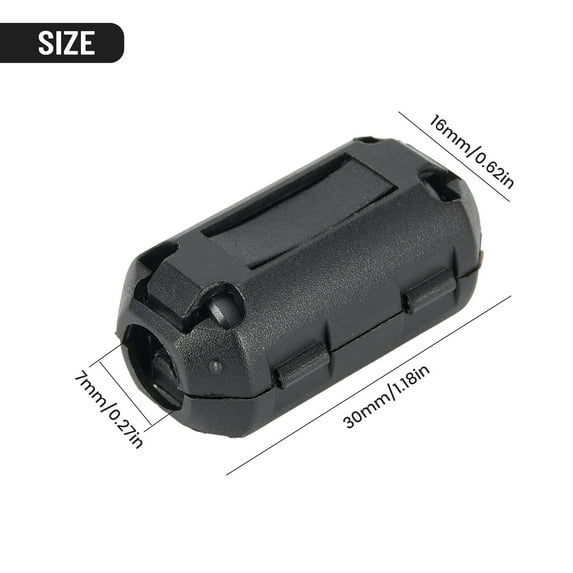 5X3.5/5/7/9/13Mm Toroidal Core Ferrite Bead Clip Choke Rfi Noise Filter Clip 7Mm