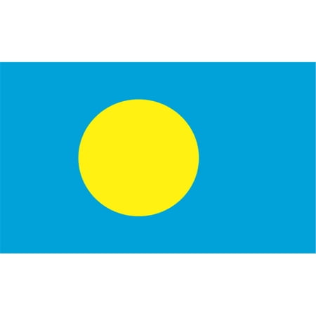 5X3 National Flag of Palau Sticker Car Bumper Stickers Vinyl Truck Decal