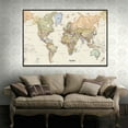 5X3FT Retro Vintage World Map Large Wall Art Poster Prints Picture