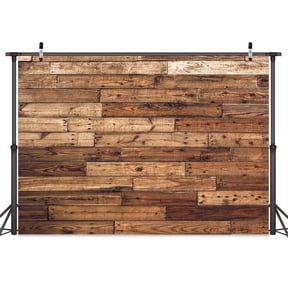 5X3ft Rustic Brown Wood Board Photo Backdrop, Farmhouse Country Retro Style Background Photography Wedding Party Baby Shower Wall Decoration Back drop Wall for Studio Props
