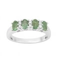 thumbnail image 1 of 5X3mm Oval Shape Emerald Gemstone 925 Sterling Silver For Stone Women Wedding Ring, 1 of 7