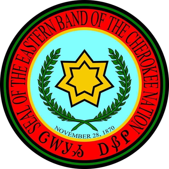5X5 Eastern Band Cherokee Nation Seal Sticker Bumper Stickers Vi