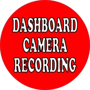 5X5 Recording Dashboard Camera Sticker Car Bumper Stickers Vinyl Cup Decal
