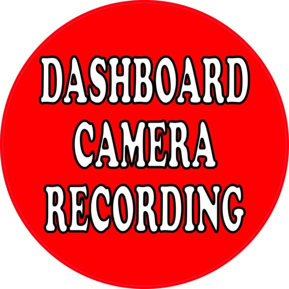 5X5 Recording Dashboard Camera Sticker Car Bumper Stickers Vinyl Cup Decal