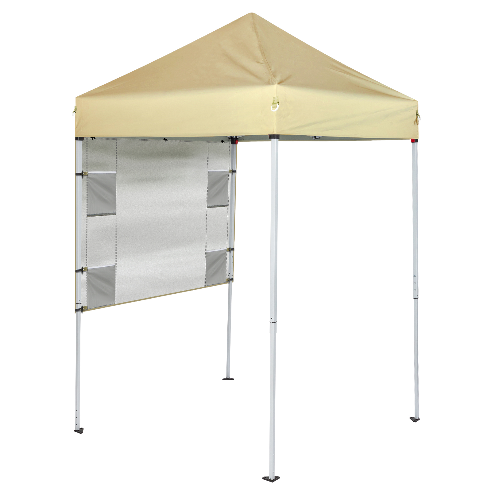 Canopy 5 5X5FT Outdoor Canopy with 1 Sidewall, Portable Foldable Shade Canopy ...