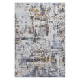 thumbnail image 1 of 5X7 Ivory/Blue /Abstract Non-Shedding Living Room Bedroom Dining Home Office Stylish and Stain Resistant Area Rug, 1 of 1