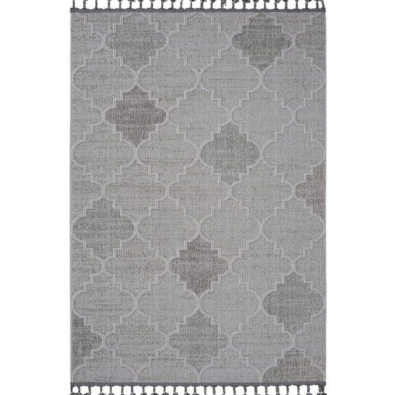 5X7 Size with Trellis Pattern - Durable and Easy to Maintain - Dining Room & Entryway - Soft Underfoot