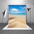thumbnail image 1 of 5X7ft Photography Backdrop Beach Sea Sky Sun Backdrop, 1 of 3